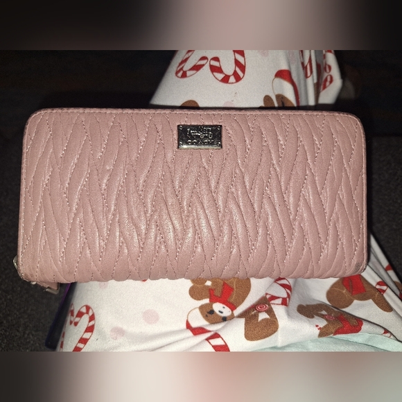 Coach Handbags - Coach Blush Quilted Wallet